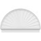 Ekena Millwork Half Round Sunburst Architectural Grade PVC Combination Pediment, 52"W x 32-3/4"H x 2-3/4"P PEDPC052X330HRO01 - alternate 2